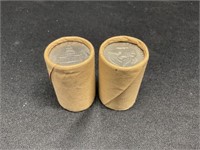 2 Rolls of Kennedy Halves