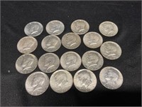 Group of 17 40% Silver  1965-1966Kennedy Halves