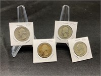 Group of 1936-1937-5 Silver Quarters