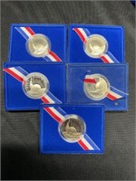 1986-S Proof Liberty Half- Group lot of 5