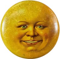 LARGE DRESDEN MAN IN THE MOON CANDY BOX
