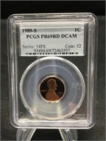 1989-S Lincoln Penny Proof PCGS 69