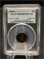 1996-S Lincoln Penny Proof PCGS 69