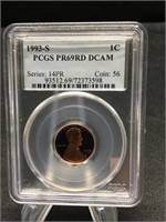 1993-S Lincoln Penny Proof PCGS 69
