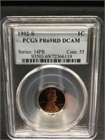 1992-S Lincoln Penny Proof PCGS 69