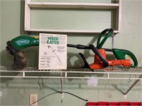 ELECTRIC WEED EATER & BLACK & DECKER HEDGE TRIMMER