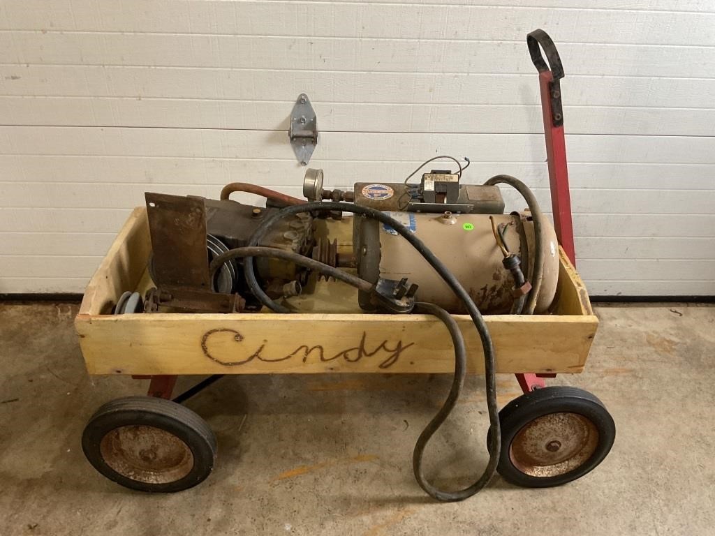 PULL TYPE WAGON WITH HI PRESSURE PUMP & ELECTRIC