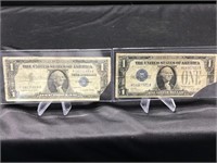 Pair of $1 Silver Certificates 1928-A & 1957-A