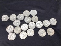 Group of 20 Silver Quarters 1960-64