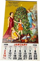 1938 CHRISTMAS ADVERTISING CALENDAR