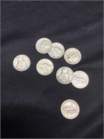 8 Mercury Dimes