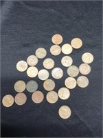 Bag of 25 Canada Cents