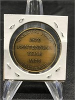 1970 Garner Ia Centennial medal