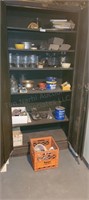 Birch Run MI 2 Door Metal Cabinet w/ shelves & con