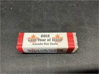 Roll of 2021 Canada Cents- Last year