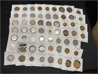 Group of 60 Foreign Coins- Nice Mix of Countries