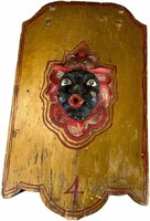 EARLY CIRCUS PLAQUE W/ EMBOSSED FACE