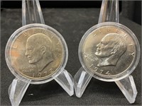 1972 & 1974 UNC Ike $1