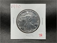 1990 AMERICAN SILVER EAGLE