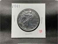 1991 AMERICAN SILVER EAGLE