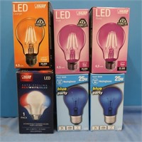 Colored Party Lights-Orange, Blue, Pink,