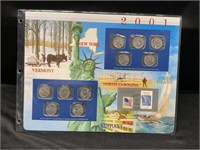 2001 10 Coin Quarter Set