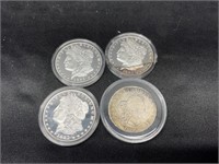 4 Replica Dollar Coins
