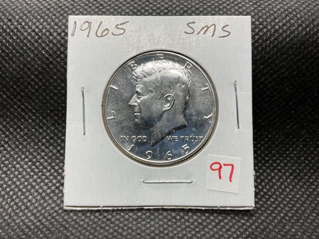 1965 KENNEDY HALF DOLLAR SMS