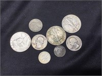 $2.25 Face UNS 90 % Silver Coins