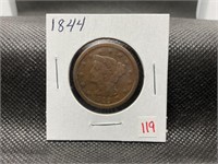 1844 LARGE CENT