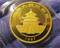 1997 Chinese Panda 1oz.999 Gold Proof Coin