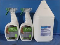 Hand Sanitizer Gal, 2 Bona Floor Cleaners