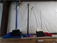 Deck Scrub Brush, Used Brooms & Dust Pans