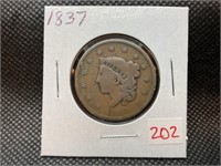 1837 LARGE CENT