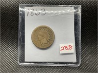 1863 INDIAN CENT