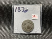 1872 SHIELD NICKEL