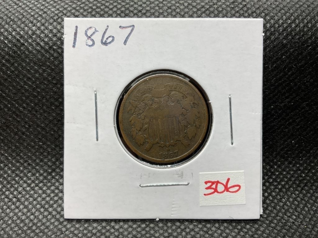 1867 TWO CENT PIECE