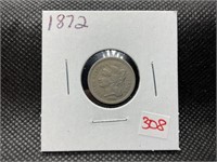 1872 THREE CENT PIECE