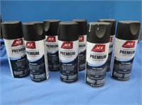 8 Cans Black Flat Enamel Spray Paint