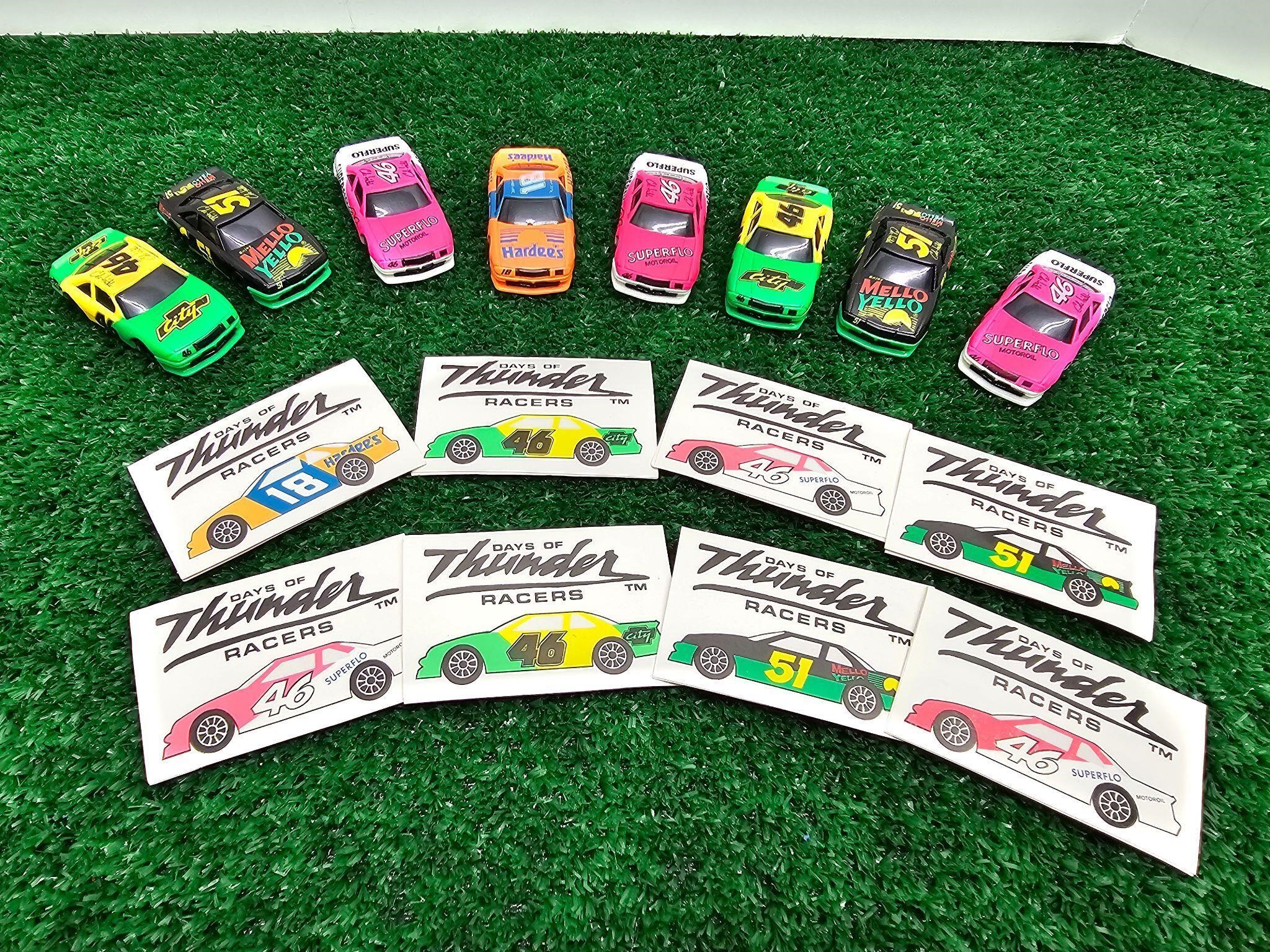 Thunder Racers Cars and Cards  8 ea $20-25