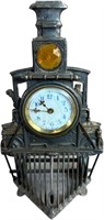 AMERICAN OUTLINE TRAIN ENGINE DESK CLOCK