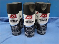 6 Ace Premium Flat Enamel Black