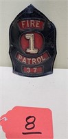 Chicago Fire Patrol Leather Helmet Front