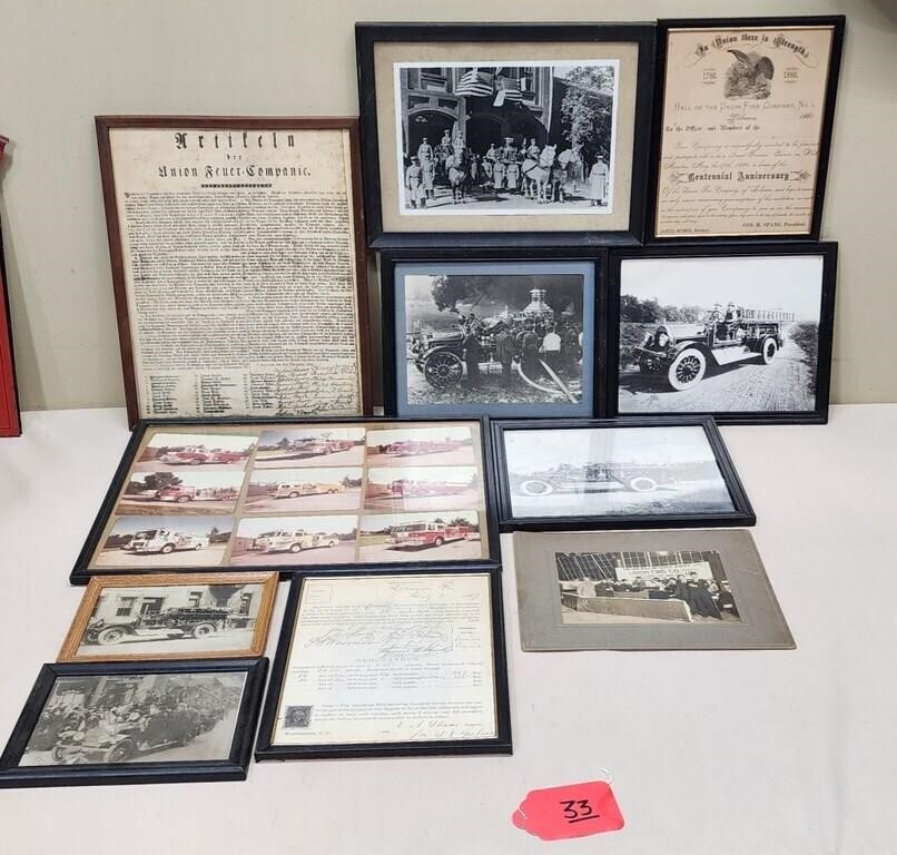 Lot of Union Fire Company Photos