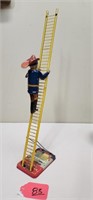 Marx Climbing Fireman Tin Toy