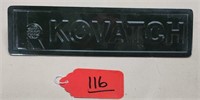 KOVATCH Fire Apparatus Plate