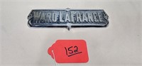 Ward LaFrance Fire Apparatus Name Plate