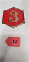 Brass Steam Fire Apparatus Number