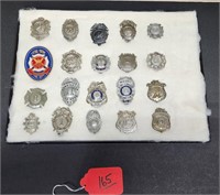 Lot of (20) Fire Department Badges