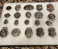 Lot of 20 Fire Department Badges